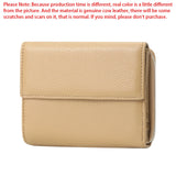 Royal Bagger Portable Trifold Short Wallets, Genuine Leather Coin Purse, Fashion Multiple Slot Card Holder 1869