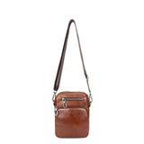 Royal Bagger Mini Vintage Crossbody Bags, Genuine Leather Men's Waist Pack, Daily Use Commuter Shoulder Bag 1628